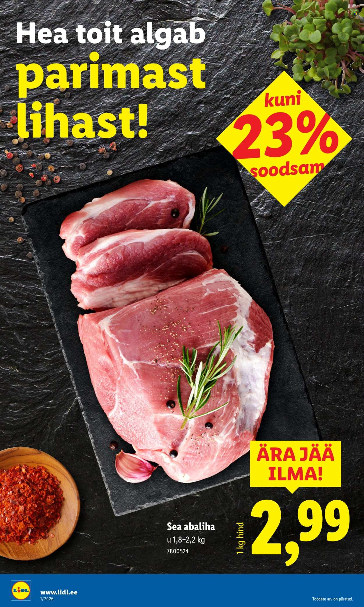 Lidl kliendileht - 29.12.2025 - 04.01.2026. Lehekülg 8