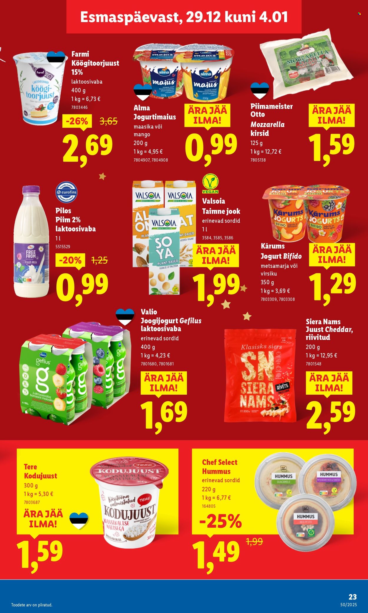 Lidl kliendileht - 29.12.2025 - 04.01.2026. Lehekülg 23