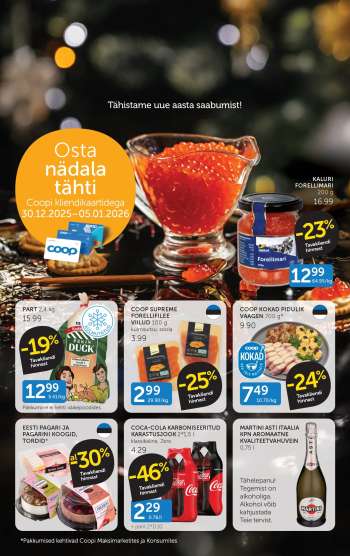 Kaupluse Coop kliendileht - 30.12.2025 - 05.01.2026.