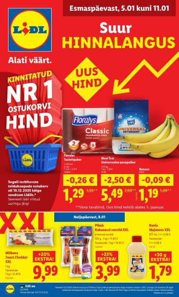 Kaupluse Lidl kliendileht - 05.01.2026 - 11.01.2026.