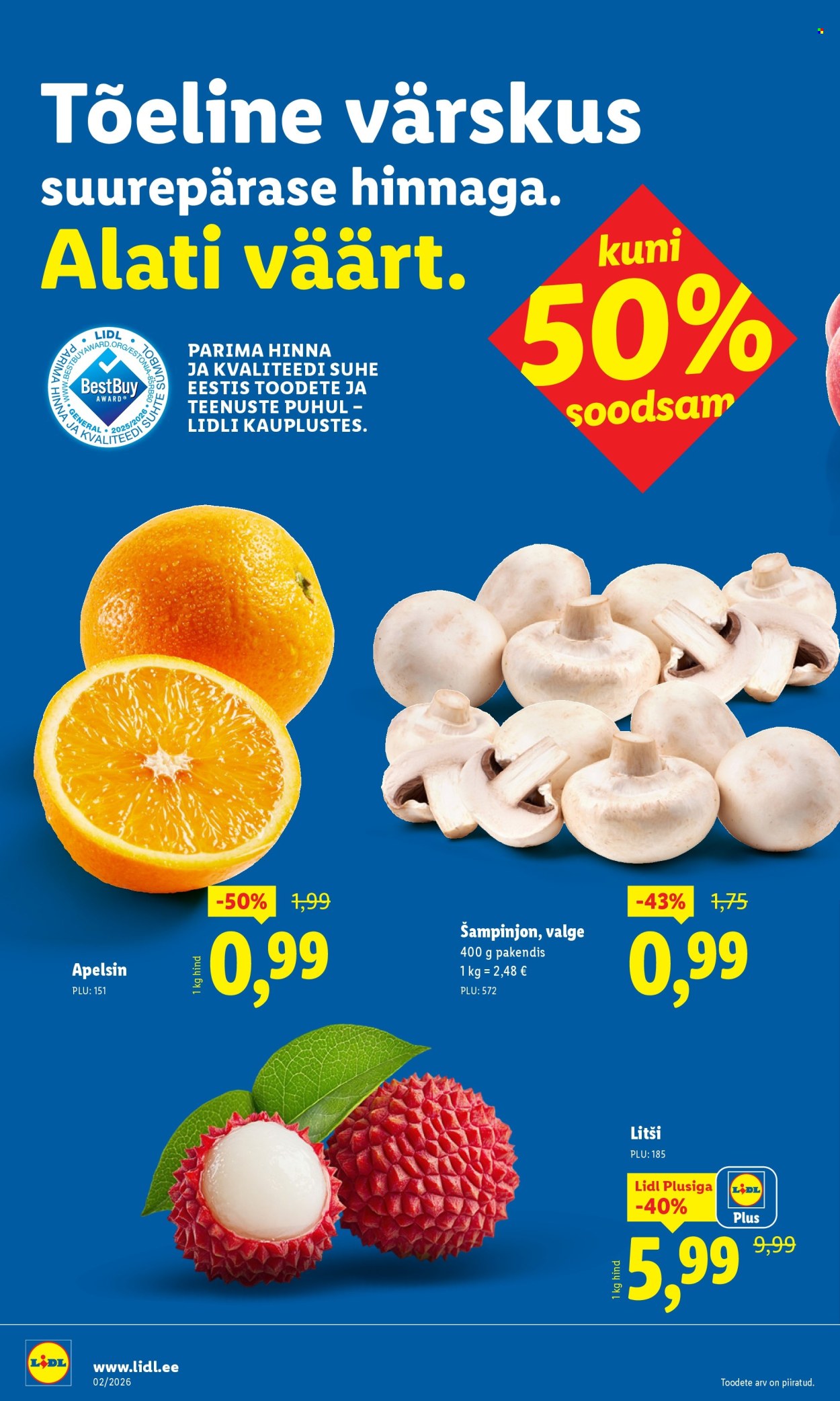 Lidl kliendileht - 05.01.2026 - 11.01.2026. Lehekülg 50