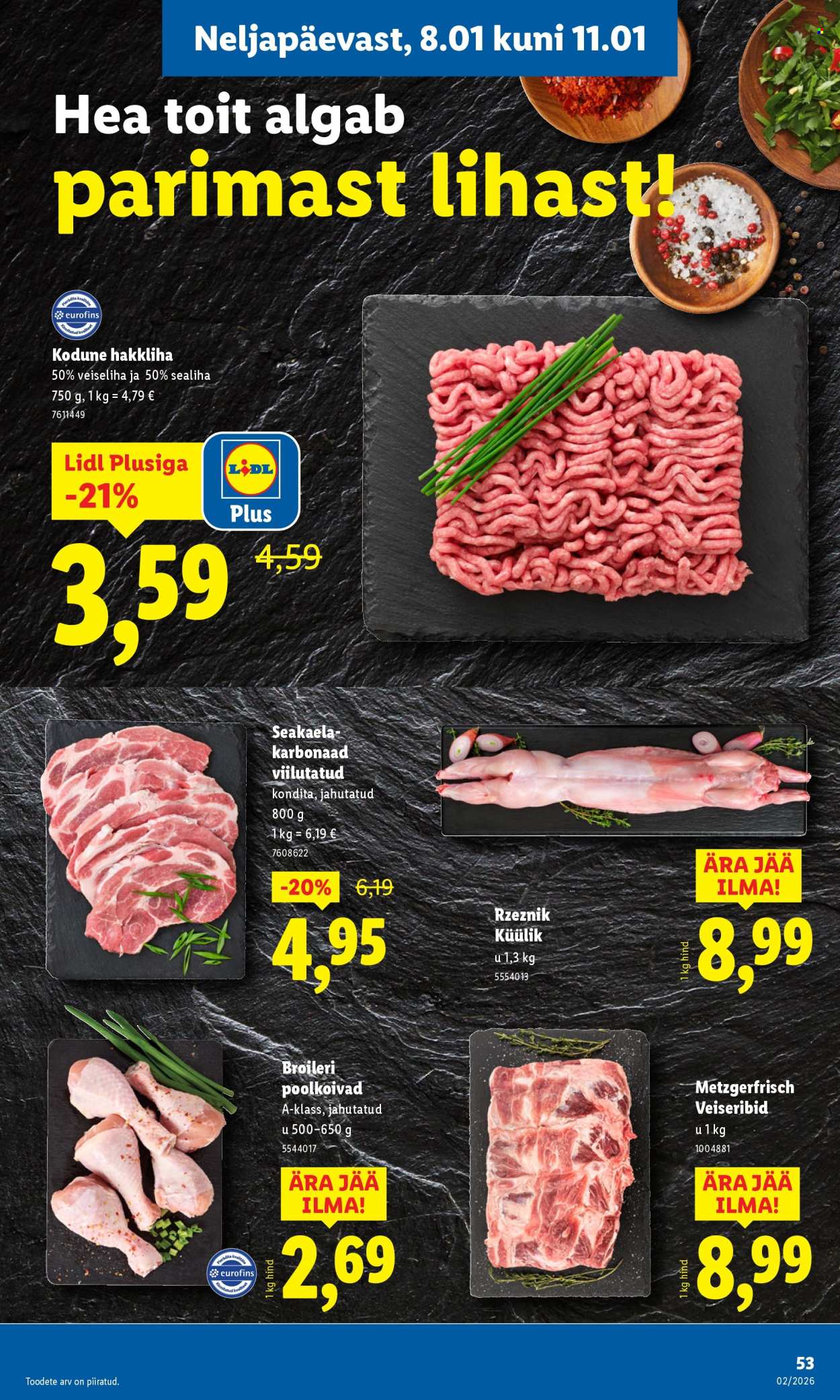 Lidl kliendileht - 05.01.2026 - 11.01.2026. Lehekülg 53