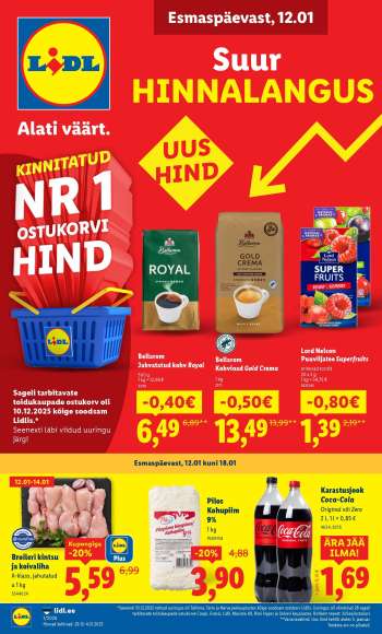 Kaupluse Lidl kliendileht - 12.01.2026 - 18.01.2026.