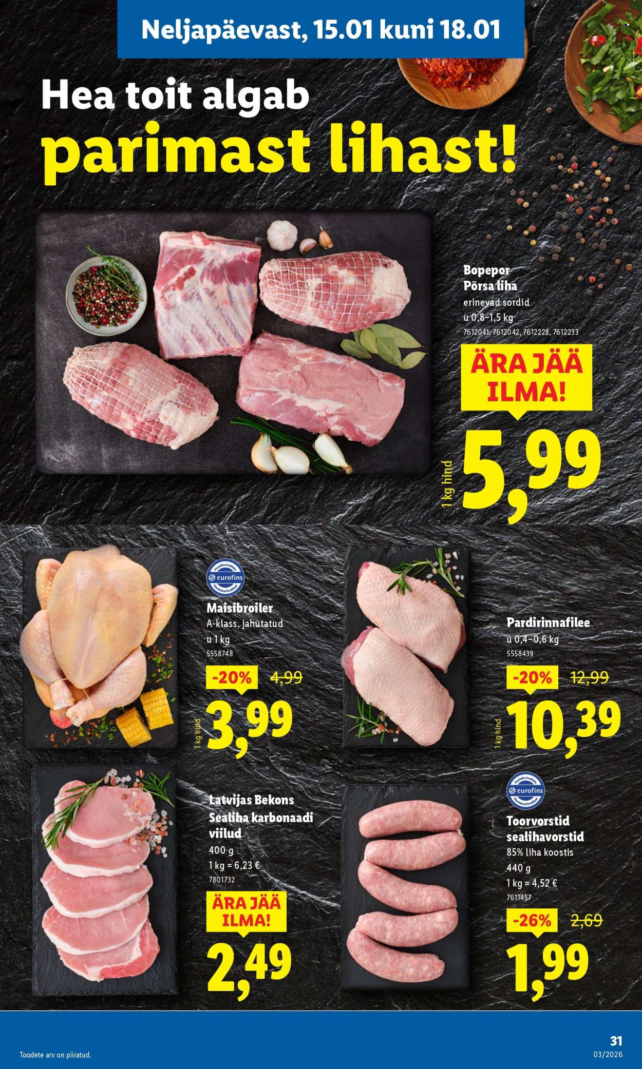 Lidl kliendileht - 12.01.2026 - 18.01.2026. Lehekülg 31