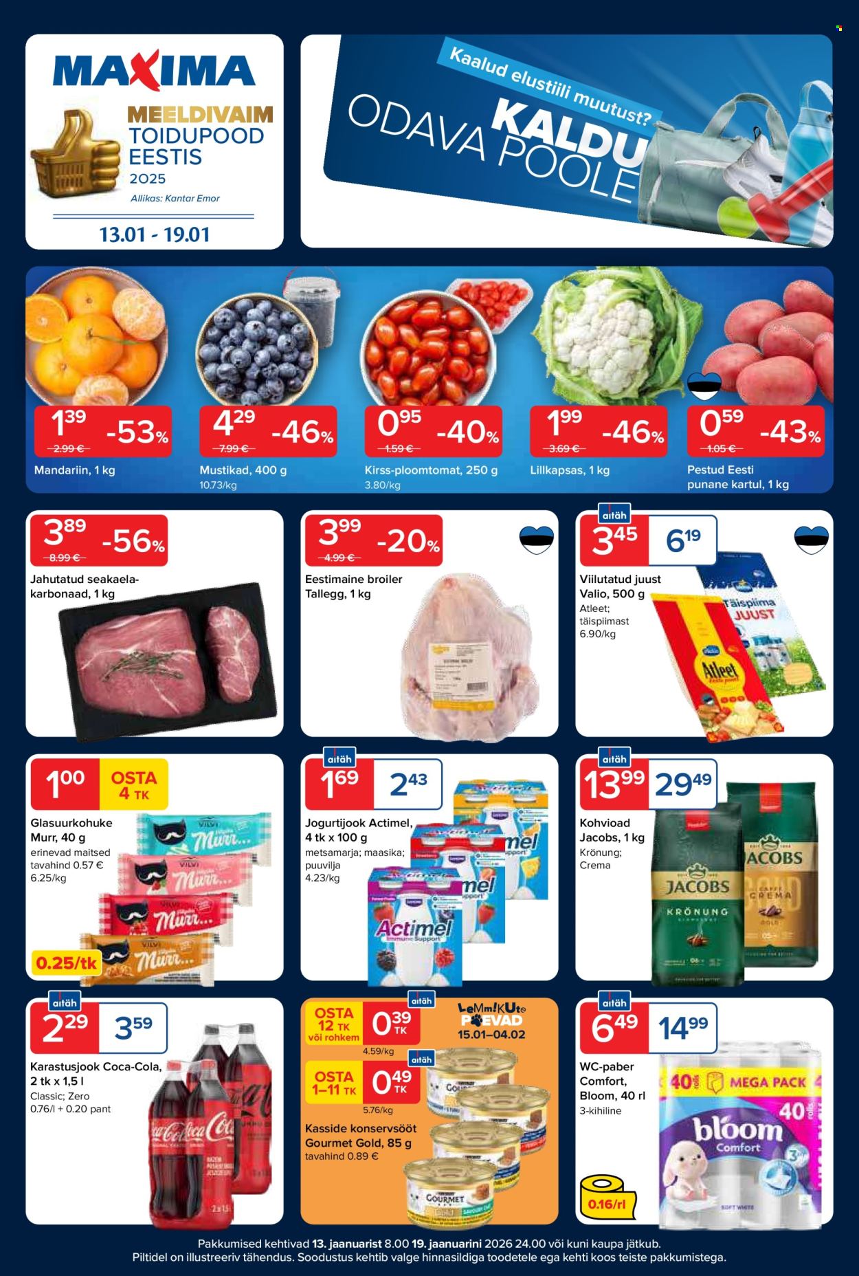 Maxima kliendileht - 13.01.2026 - 19.01.2026. Lehekülg 1