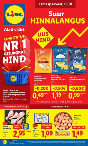Kaupluse Lidl kliendileht - 19.01.2026 - 25.01.2026.
