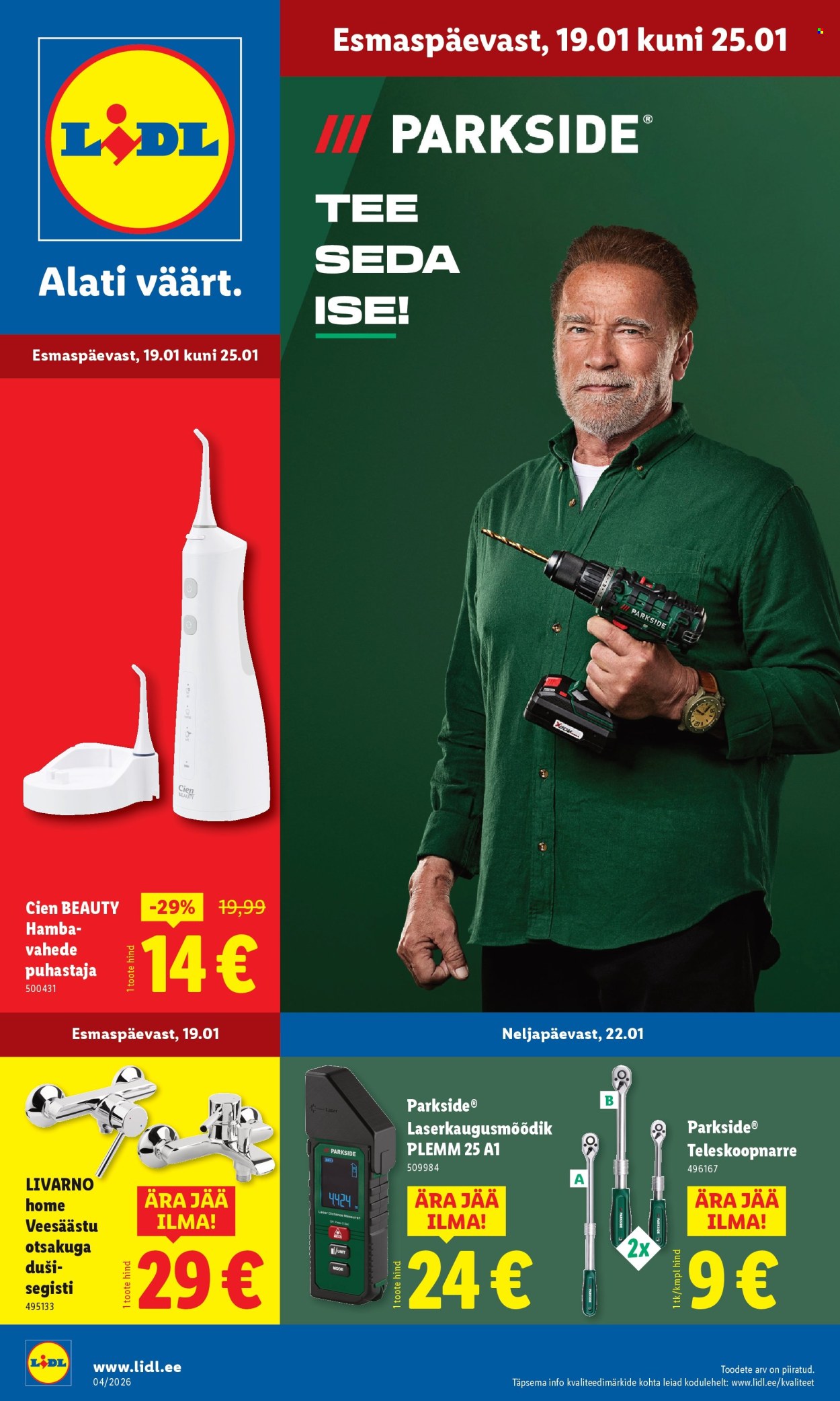 Lidl kliendileht - 19.01.2026 - 25.01.2026. Lehekülg 1