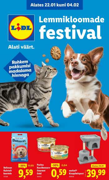 Kaupluse Lidl kliendileht - 22.01.2026 - 04.02.2026.