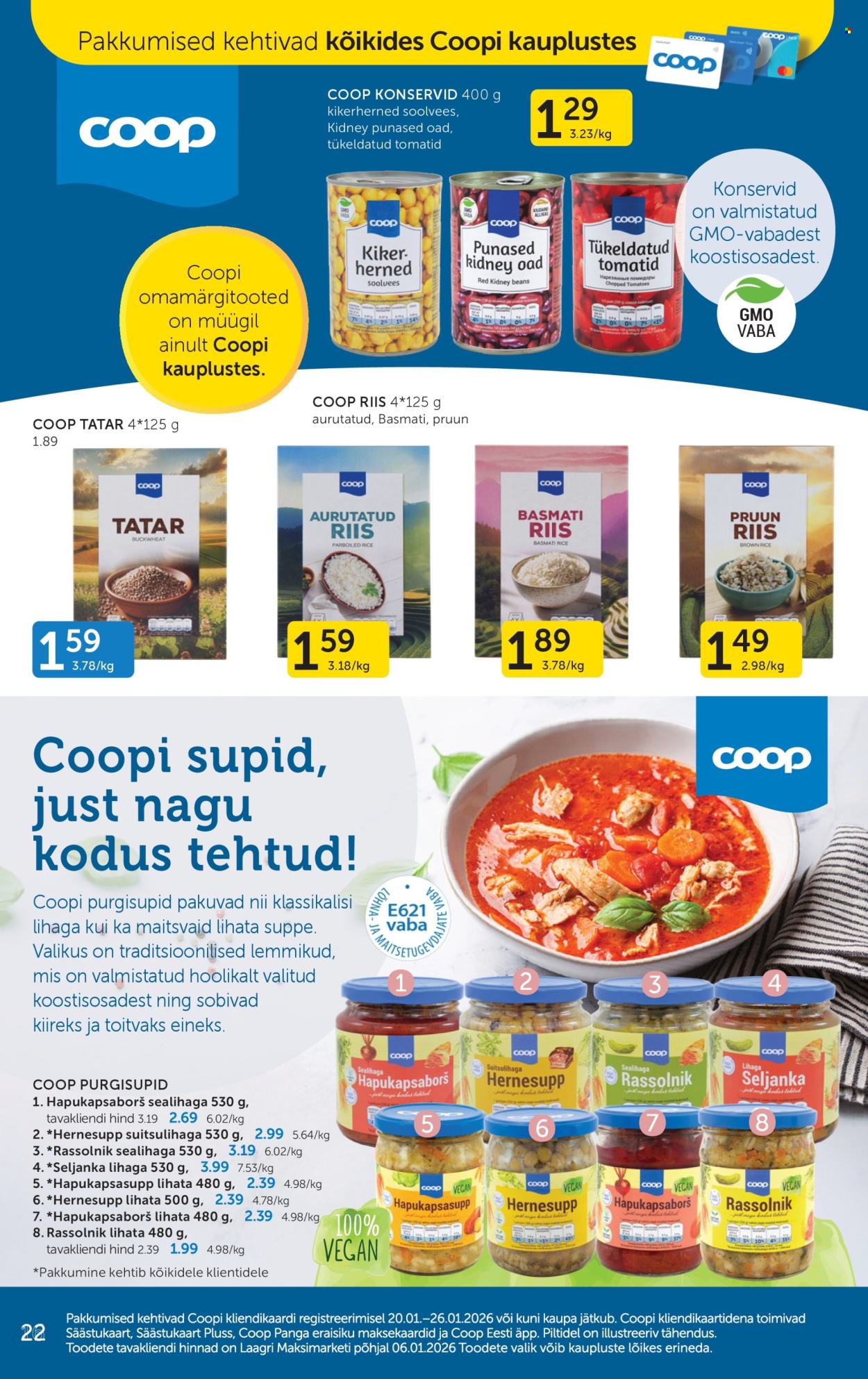 Coop kliendileht - 20.01.2026 - 26.01.2026. Lehekülg 22