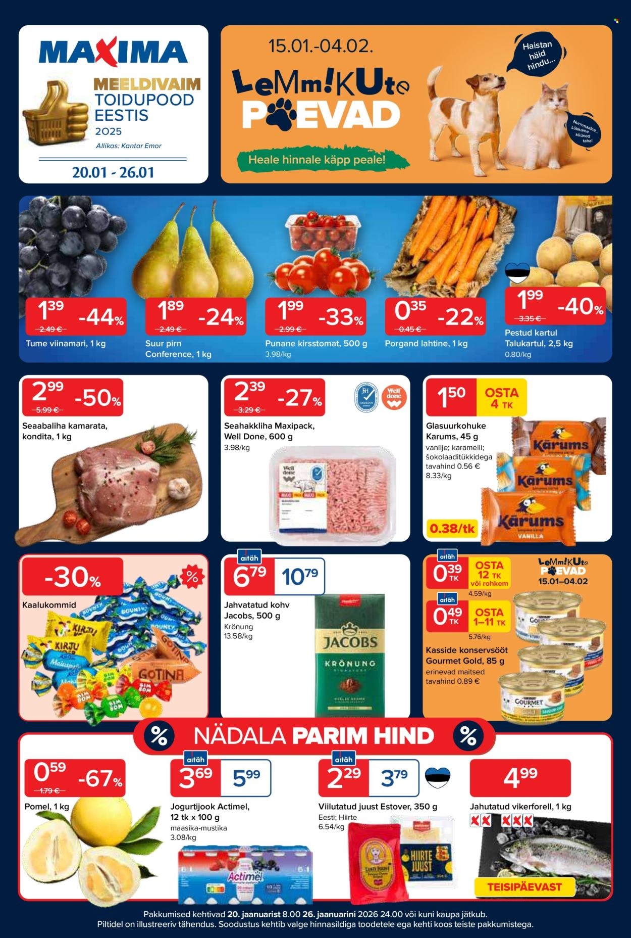 Maxima kliendileht - 20.01.2026 - 26.01.2026. Lehekülg 1