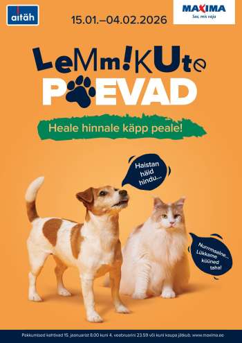 Kaupluse Maxima kliendileht - 15.01.2026 - 02.02.2026.