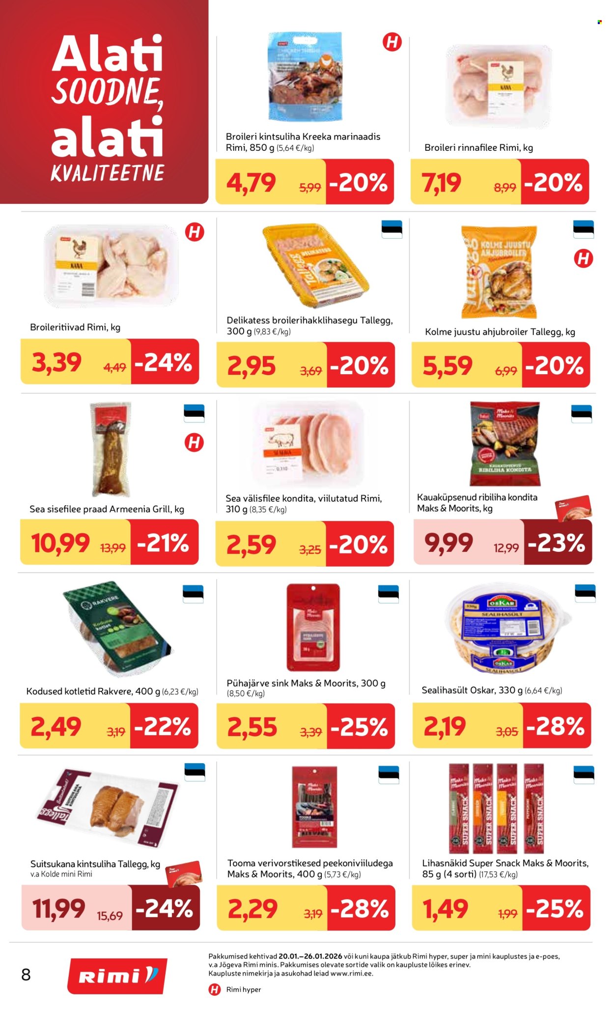 Rimi kliendileht - 20.01.2026 - 26.01.2026. Lehekülg 8