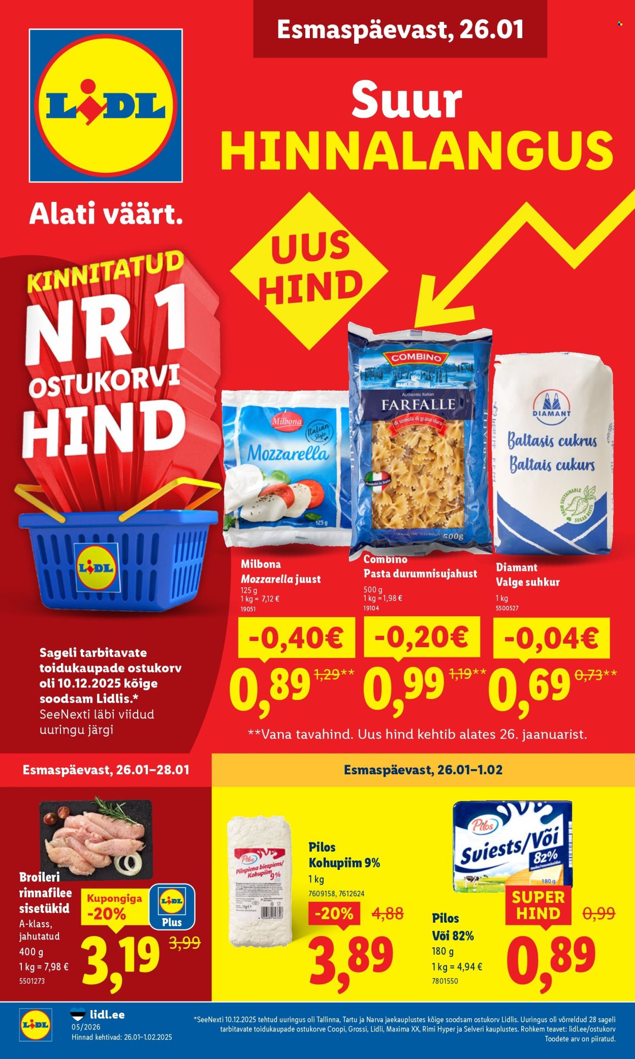 Lidl kliendileht - 26.01.2026 - 01.02.2026. Lehekülg 1