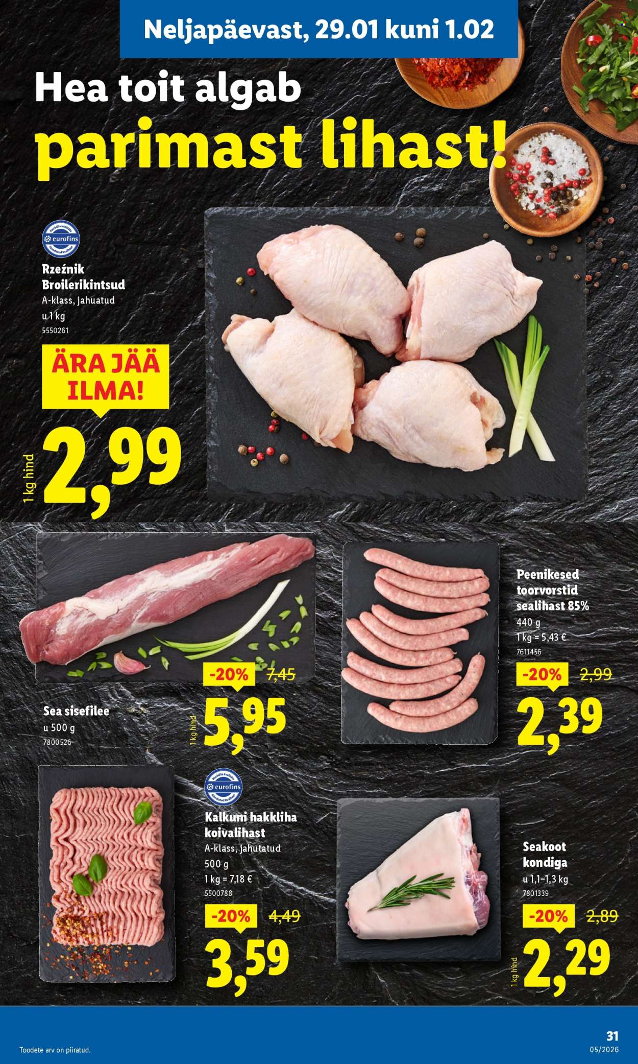 Lidl kliendileht - 26.01.2026 - 01.02.2026. Lehekülg 31