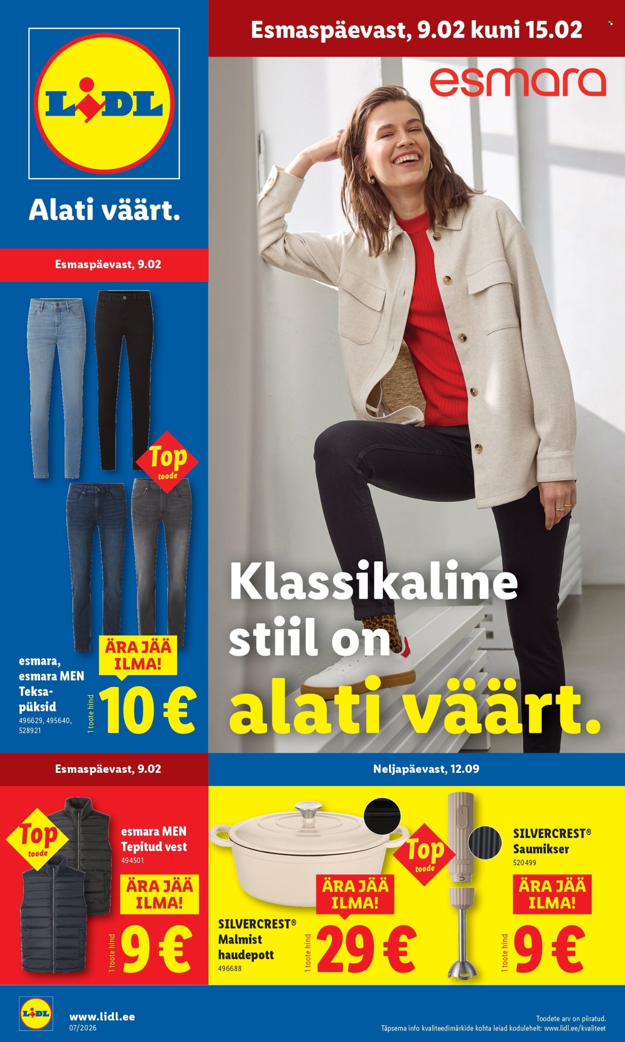 Lidl kliendileht - 09.02.2026 - 15.02.2026. Lehekülg 1