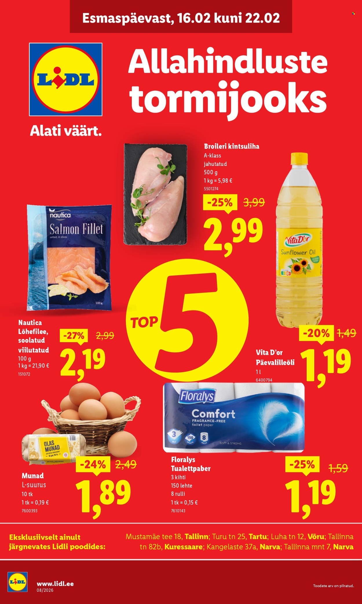 Lidl kliendileht - 16.02.2026 - 22.02.2026. Lehekülg 1