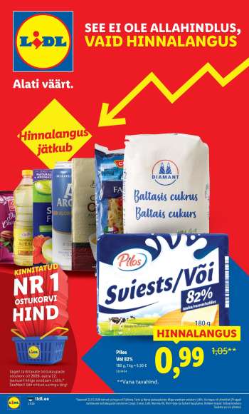 Kaupluse Lidl kliendileht.