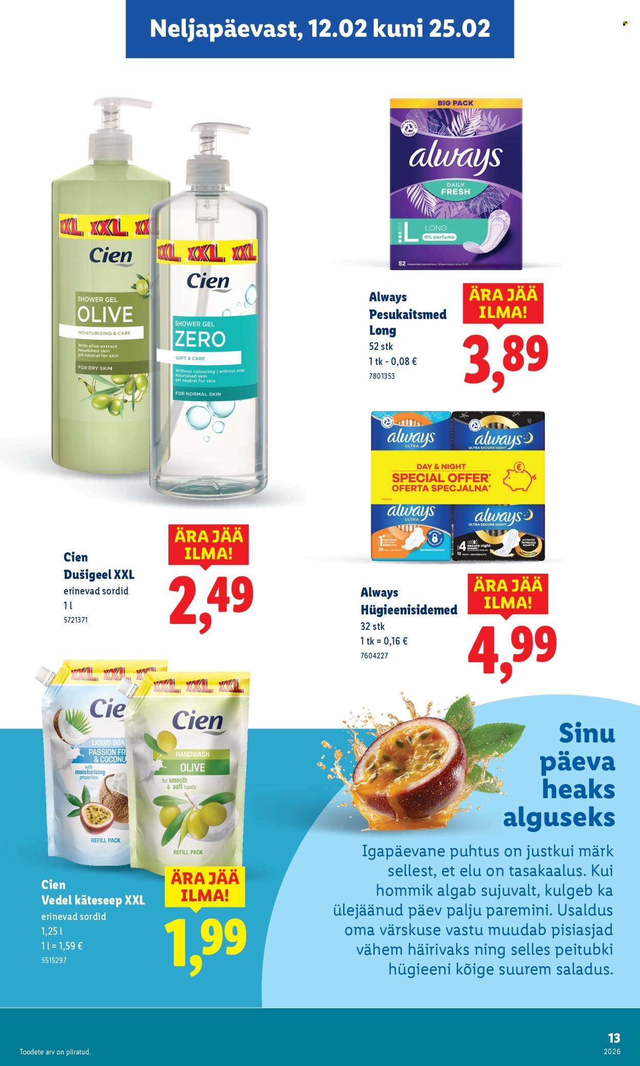 Lidl kliendileht - 12.02.2026 - 25.02.2026. Lehekülg 13
