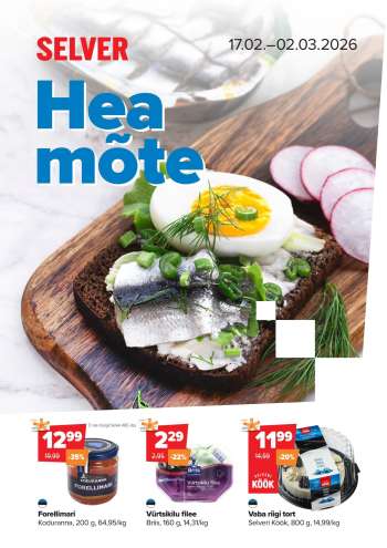 Kaupluse Selver kliendileht - 17.02.2026 - 02.03.2026.