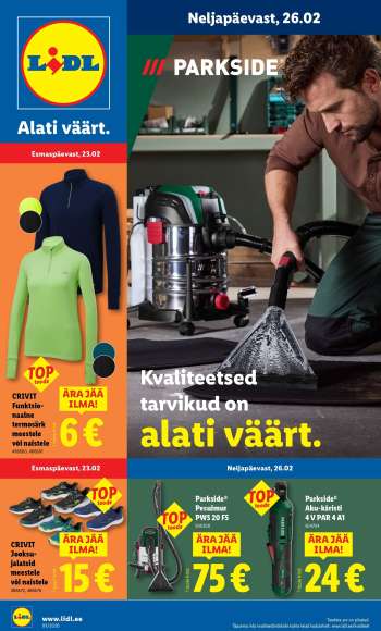 Kaupluse Lidl kliendileht - 23.02.2026 - 01.03.2026.