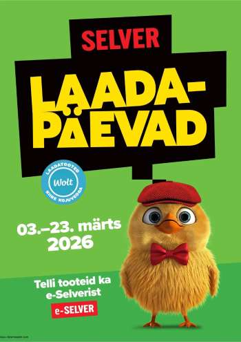Kaupluse Selver kliendileht - 03.03.2026 - 23.03.2026.