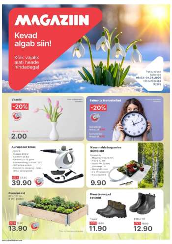 Kaupluse Magaziin kliendileht - 05.03.2026 - 01.04.2026.