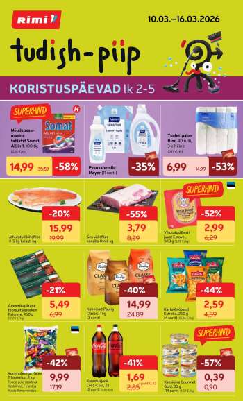 Kaupluse Rimi kliendileht - 10.03.2026 - 16.03.2026.
