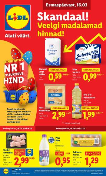 Kaupluse Lidl kliendileht - 16.03.2026 - 22.03.2026.