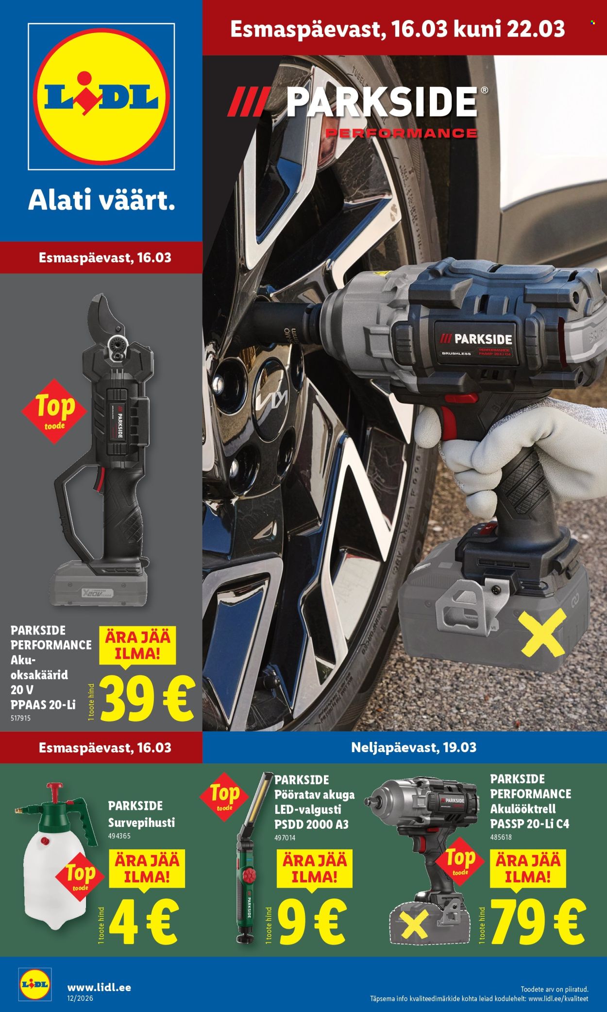 Lidl kliendileht - 16.03.2026 - 22.03.2026. Lehekülg 1