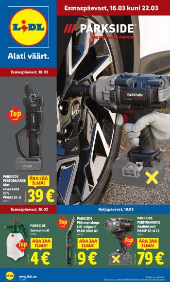 Kaupluse Lidl kliendileht - 16.03.2026 - 22.03.2026.