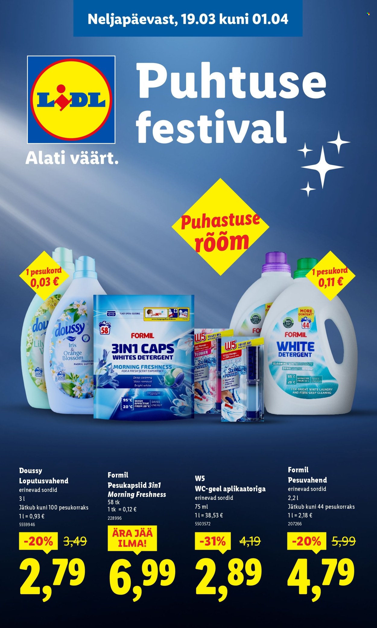 Lidl kliendileht - 19.03.2026 - 01.04.2026. Lehekülg 1