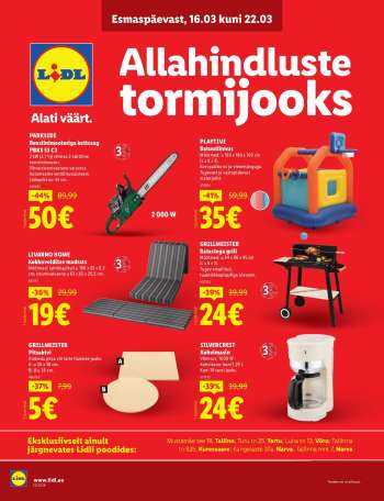 Kaupluse Lidl kliendileht - 16.03.2026 - 22.03.2026.