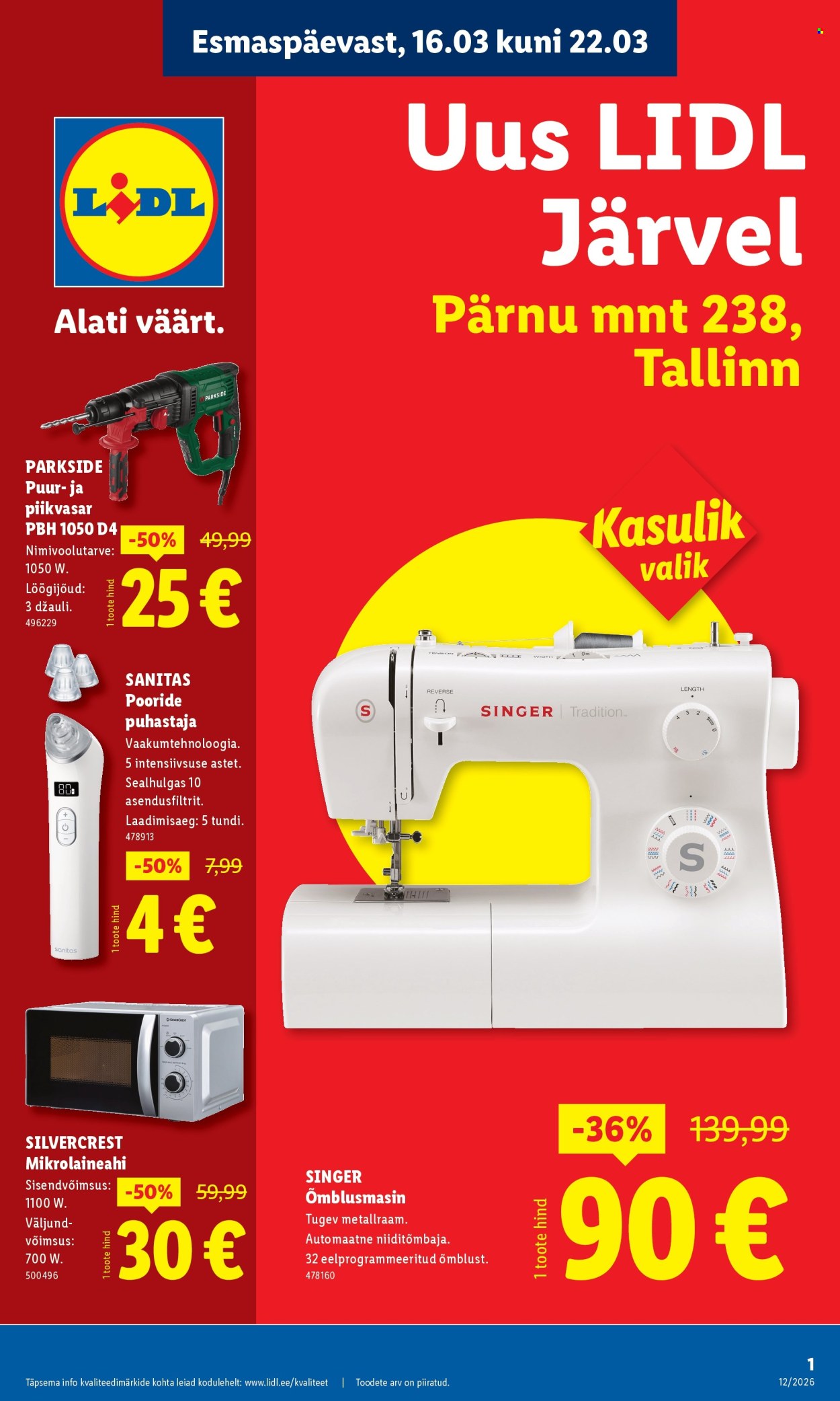 Lidl kliendileht - 16.03.2026 - 22.03.2026. Lehekülg 1