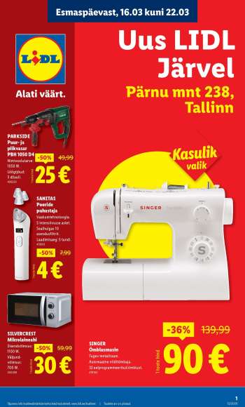 Kaupluse Lidl kliendileht - 16.03.2026 - 22.03.2026.