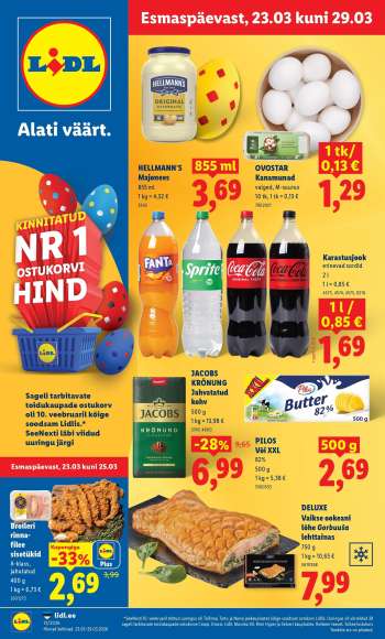 Kaupluse Lidl kliendileht - 23.03.2026 - 29.03.2026.