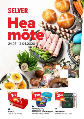 Kaupluse Selver kliendileht - 24.03.2026 - 13.04.2026.