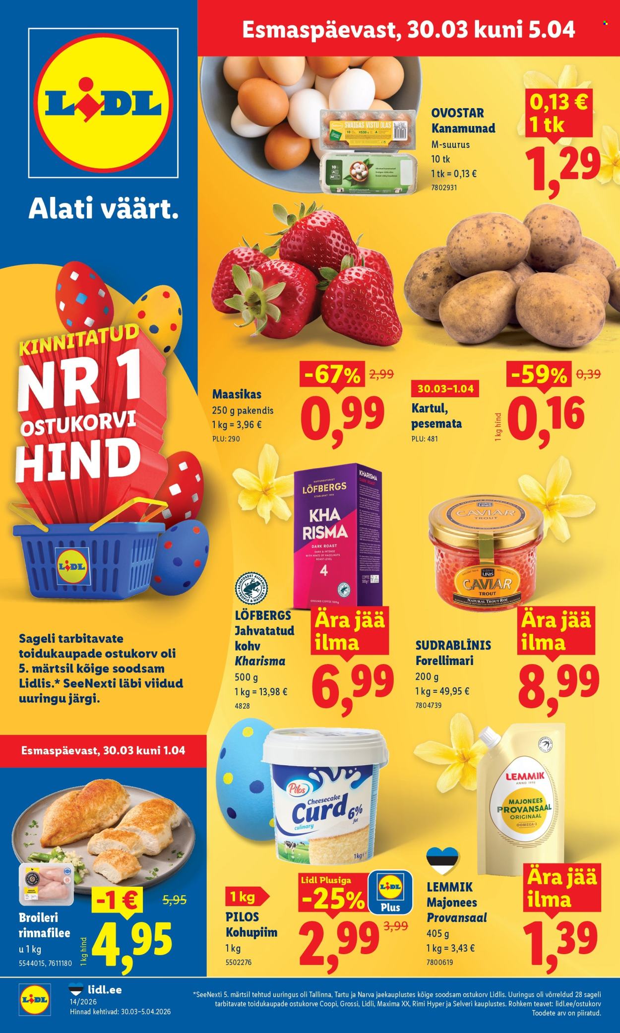 Lidl kliendileht - 30.03.2026 - 05.04.2026. Lehekülg 1