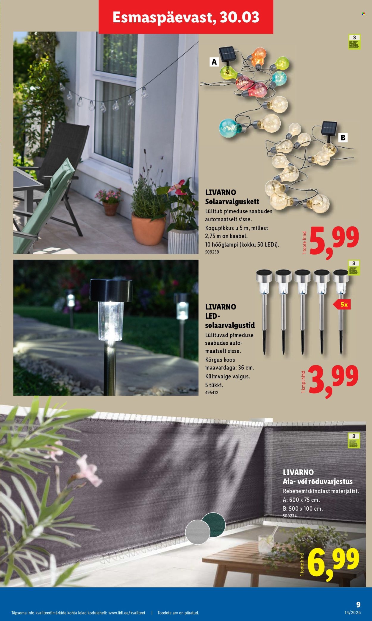 Lidl kliendileht - 30.03.2026 - 05.04.2026. Lehekülg 9