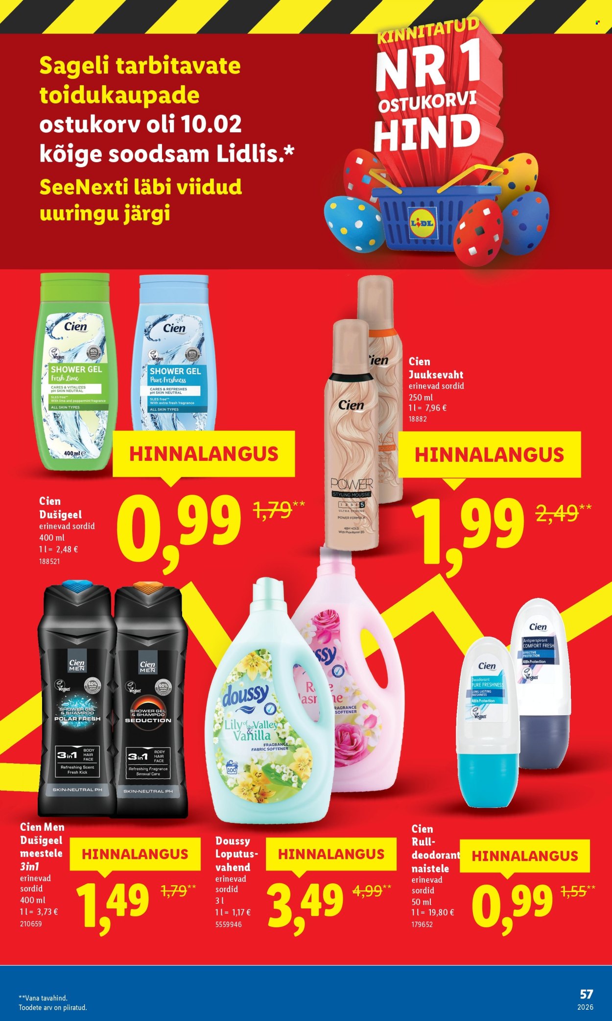 Lidl kliendileht. Lehekülg 57