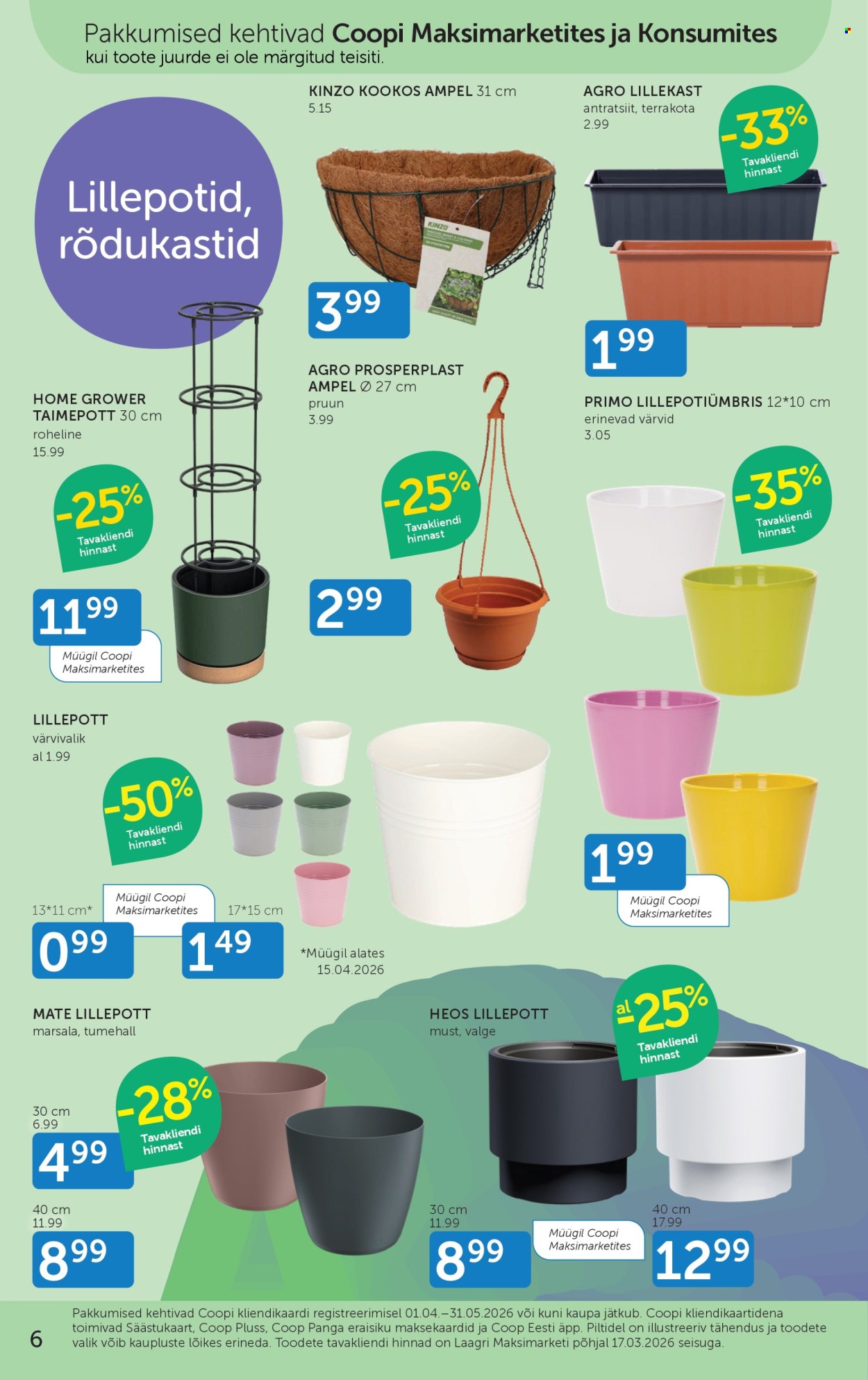 Coop kliendileht - 01.04.2026 - 31.05.2026. Lehekülg 6