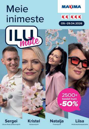 Kaupluse Maxima kliendileht - 07.04.2026 - 29.04.2026.
