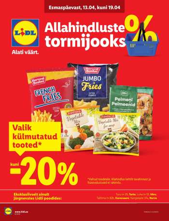 Kaupluse Lidl kliendileht - 13.04.2026 - 19.04.2026.