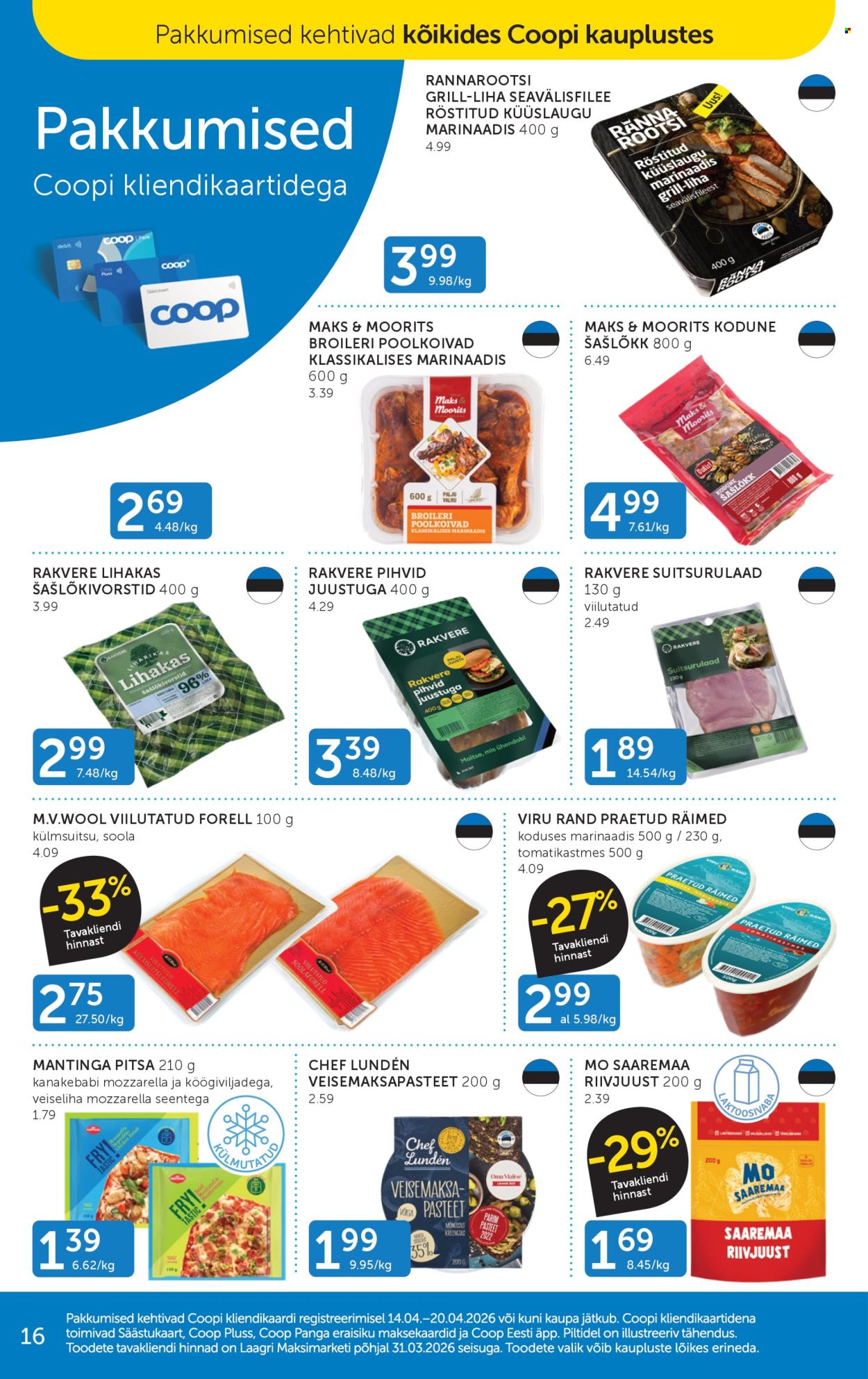 Coop kliendileht - 14.04.2026 - 20.04.2026. Lehekülg 16