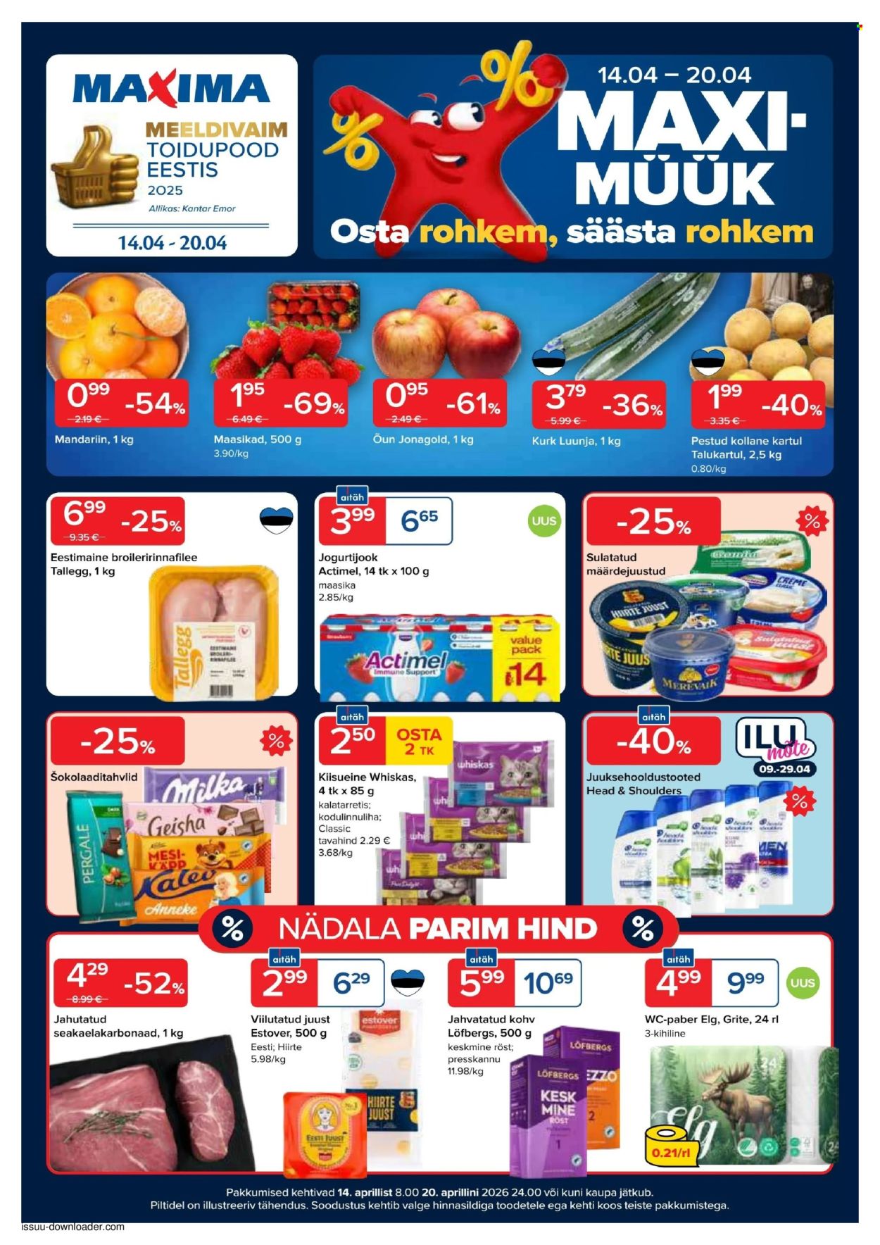 Maxima kliendileht - 14.04.2026 - 20.04.2026. Lehekülg 1