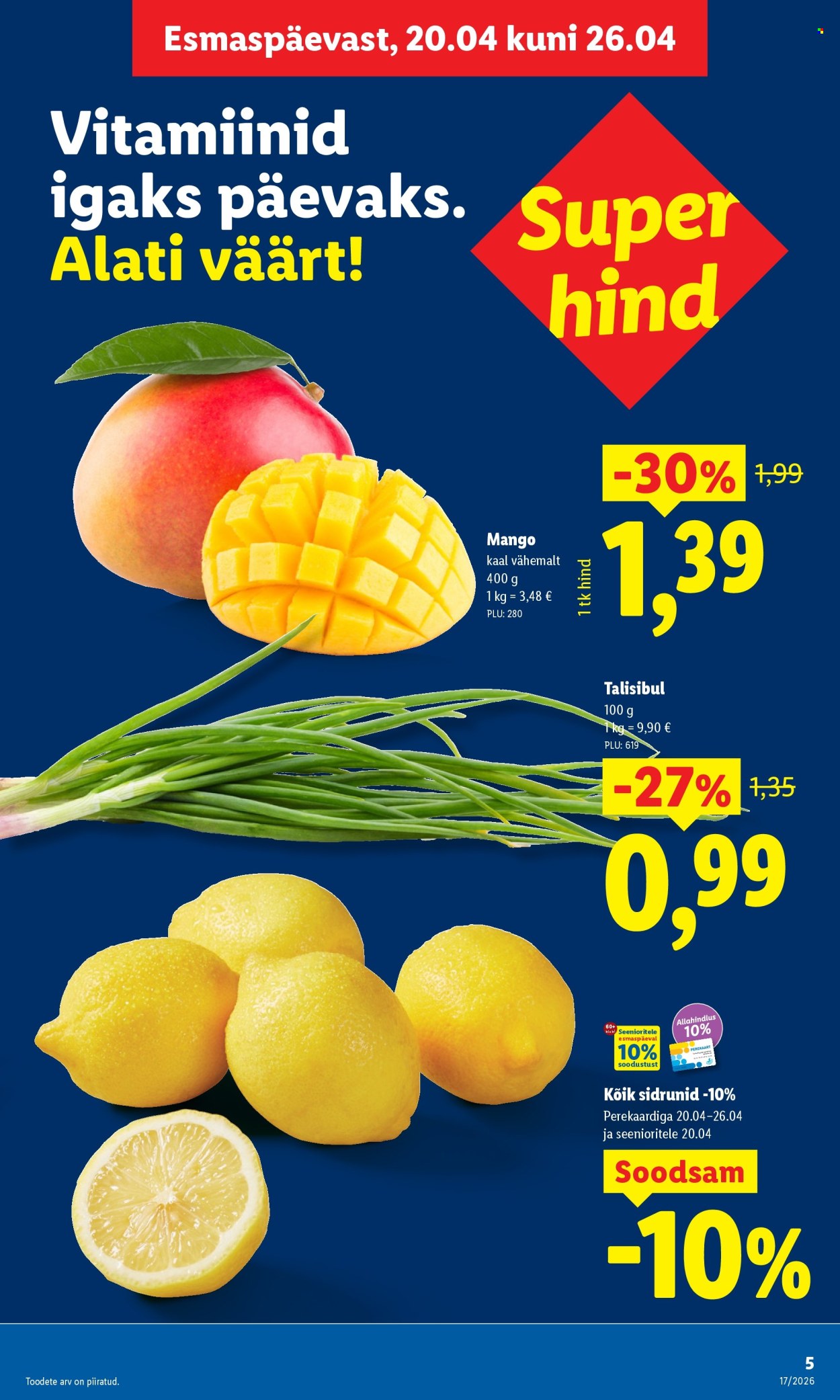 Lidl kliendileht - 20.04.2026 - 26.04.2026. Lehekülg 5