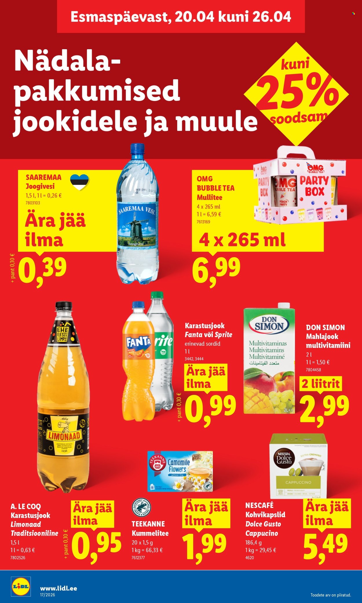 Lidl kliendileht - 20.04.2026 - 26.04.2026. Lehekülg 18