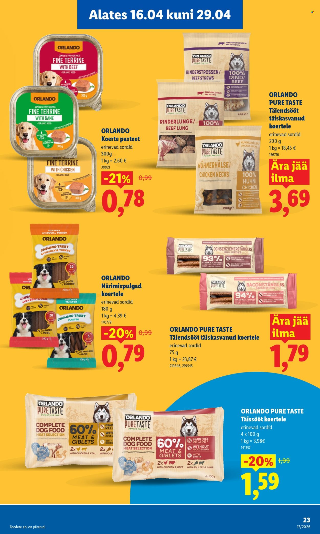 Lidl kliendileht - 20.04.2026 - 26.04.2026. Lehekülg 23