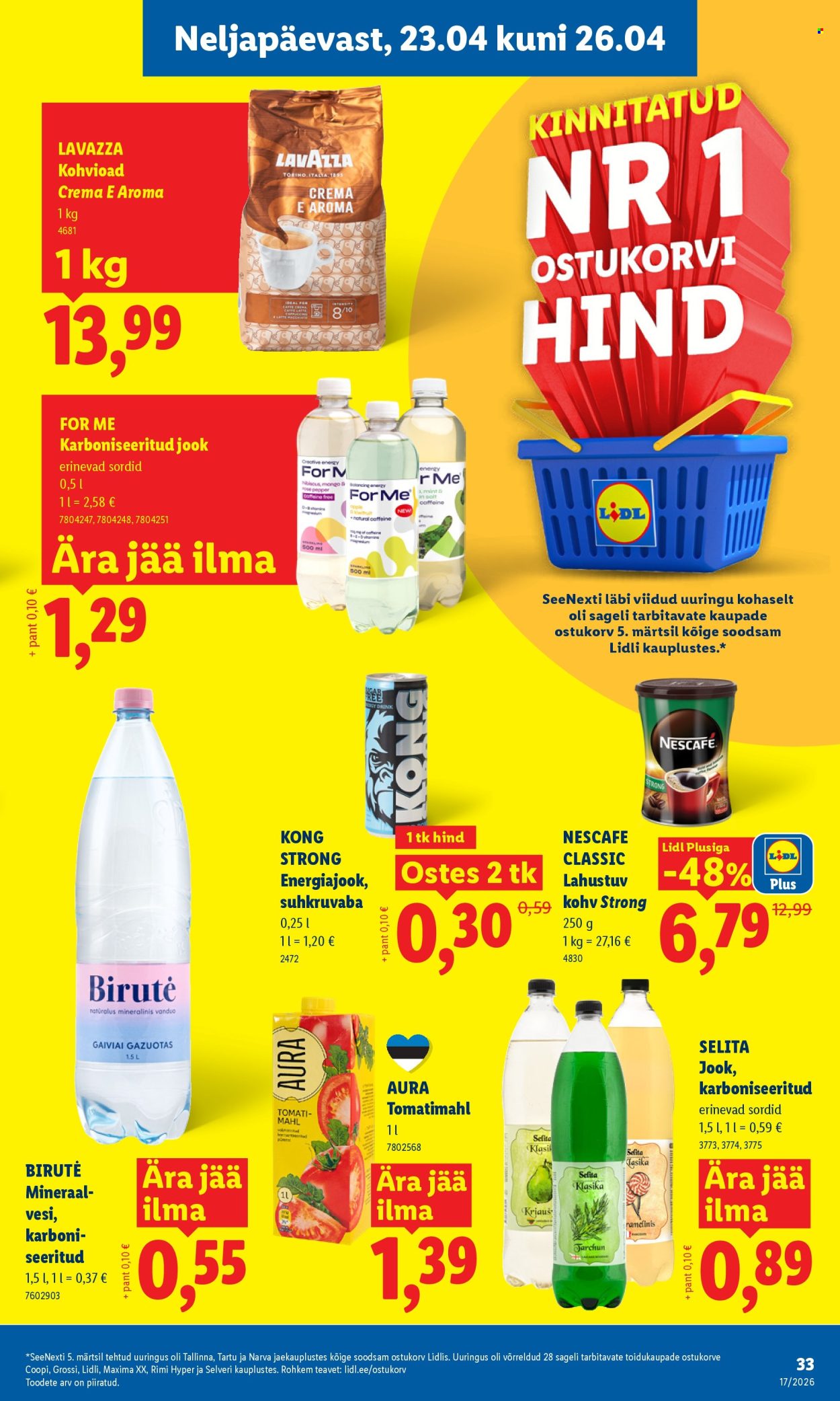 Lidl kliendileht - 20.04.2026 - 26.04.2026. Lehekülg 33
