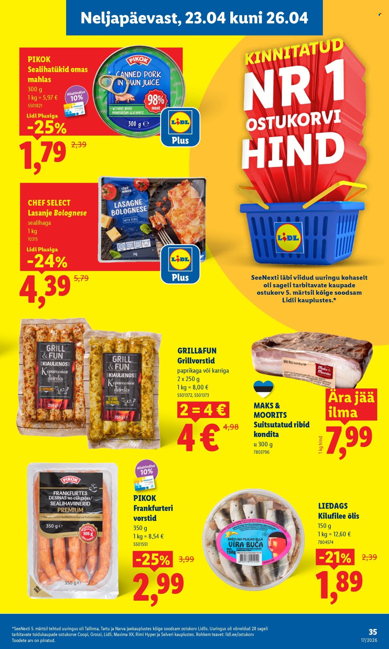 Lidl kliendileht - 20.04.2026 - 26.04.2026. Lehekülg 35