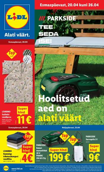 Kaupluse Lidl kliendileht - 20.04.2026 - 26.04.2026.